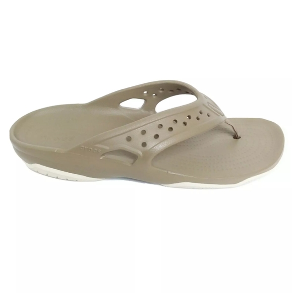 crocs men's swiftwater deck flip